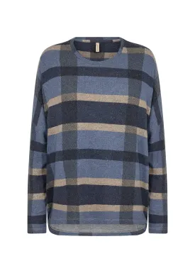 Biara 123 Top - Blue Plaid