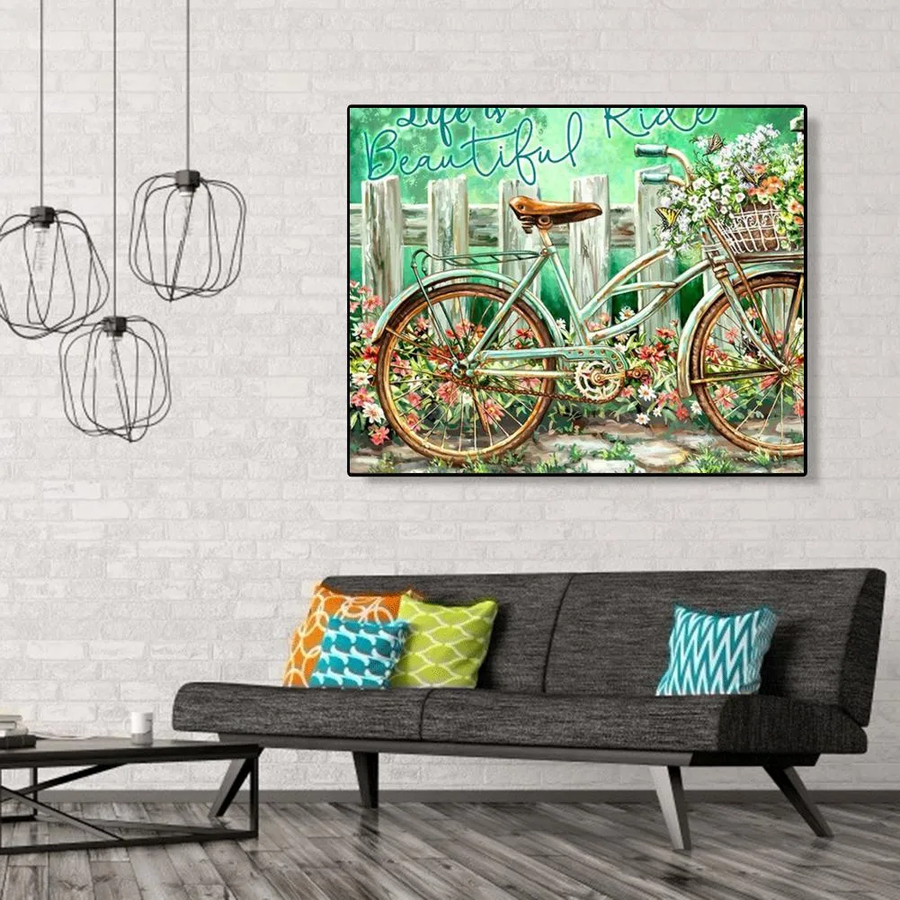 Bike-Paint By Numbers 50*40cm