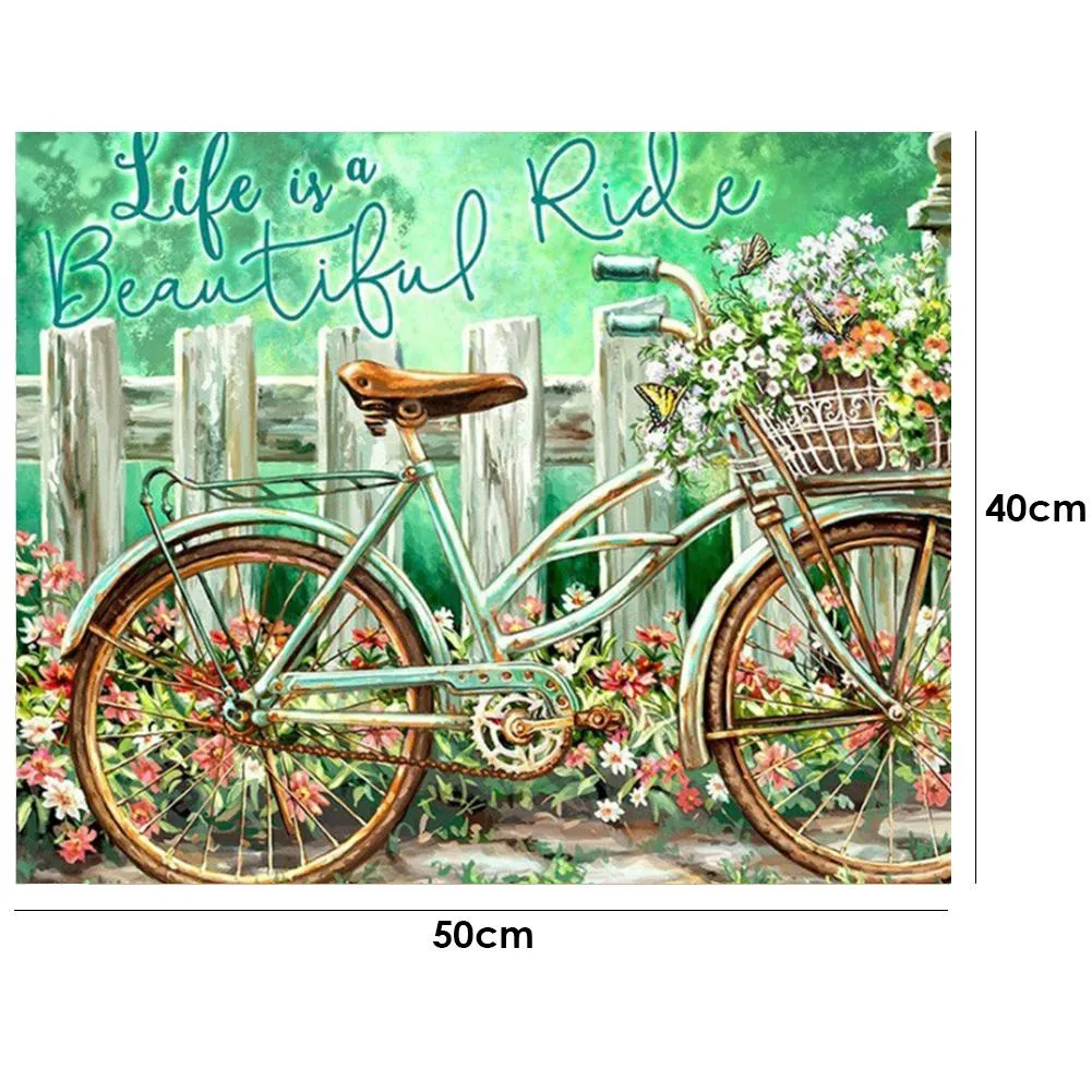 Bike-Paint By Numbers 50*40cm