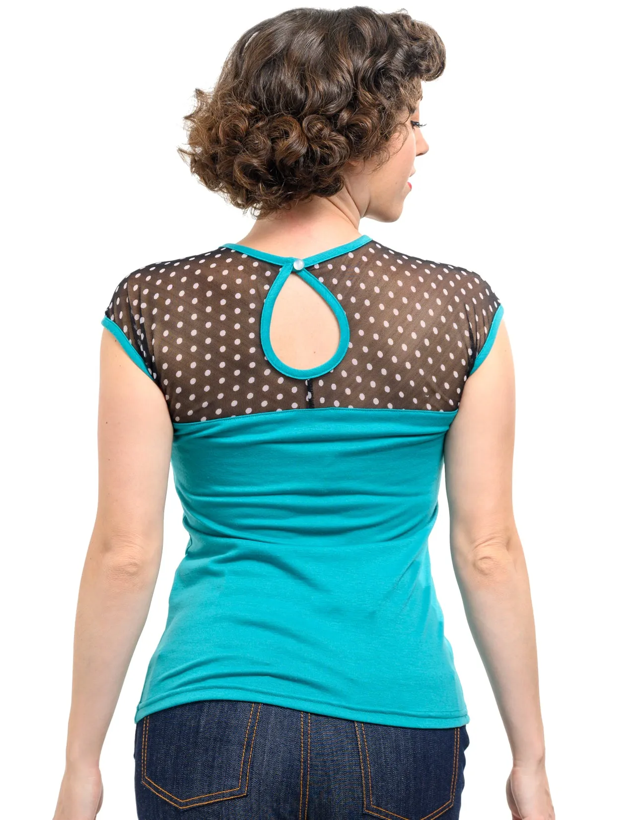 Brandy Top in Teal