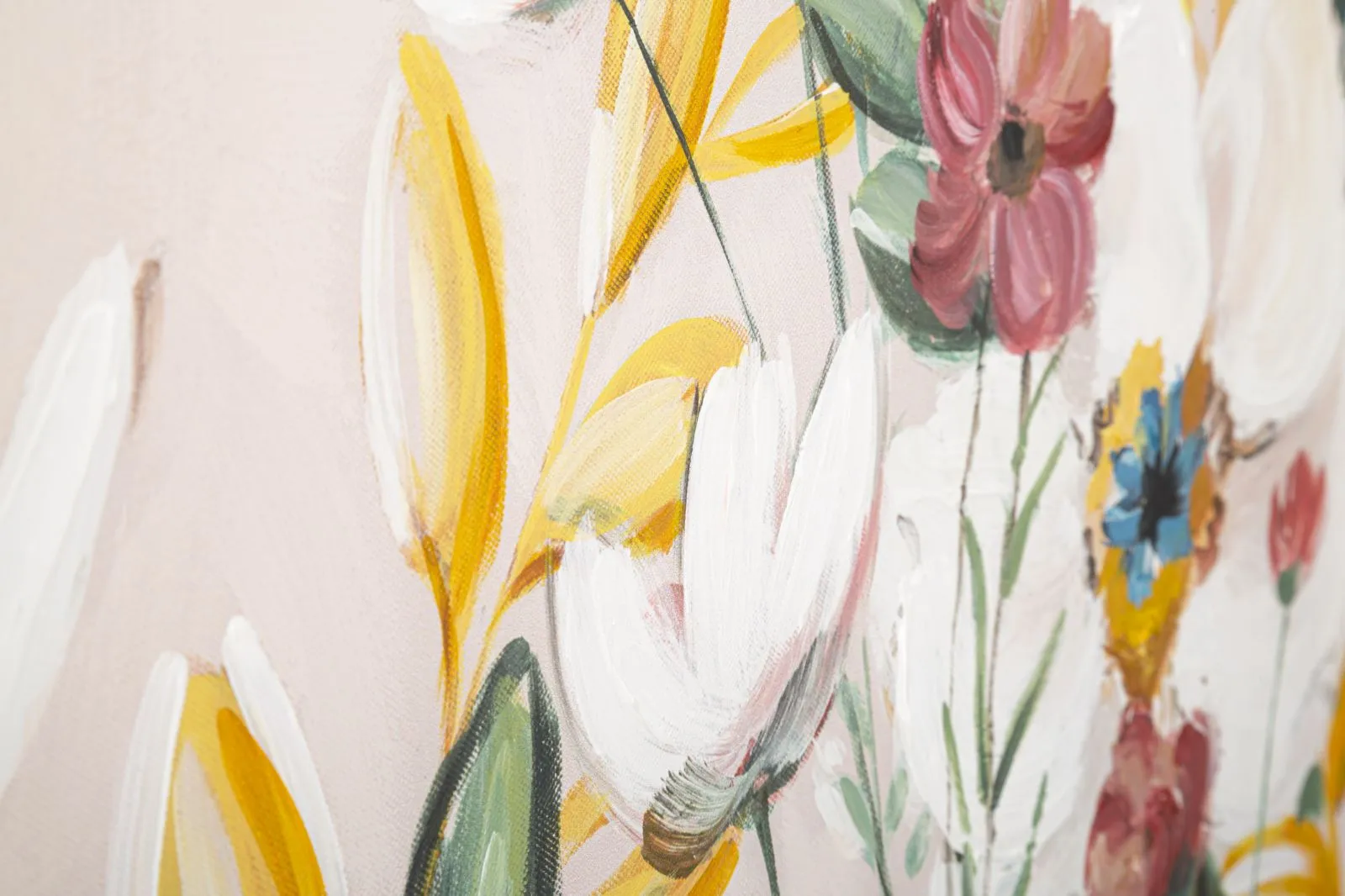 Colorful Floral Canvas Painting