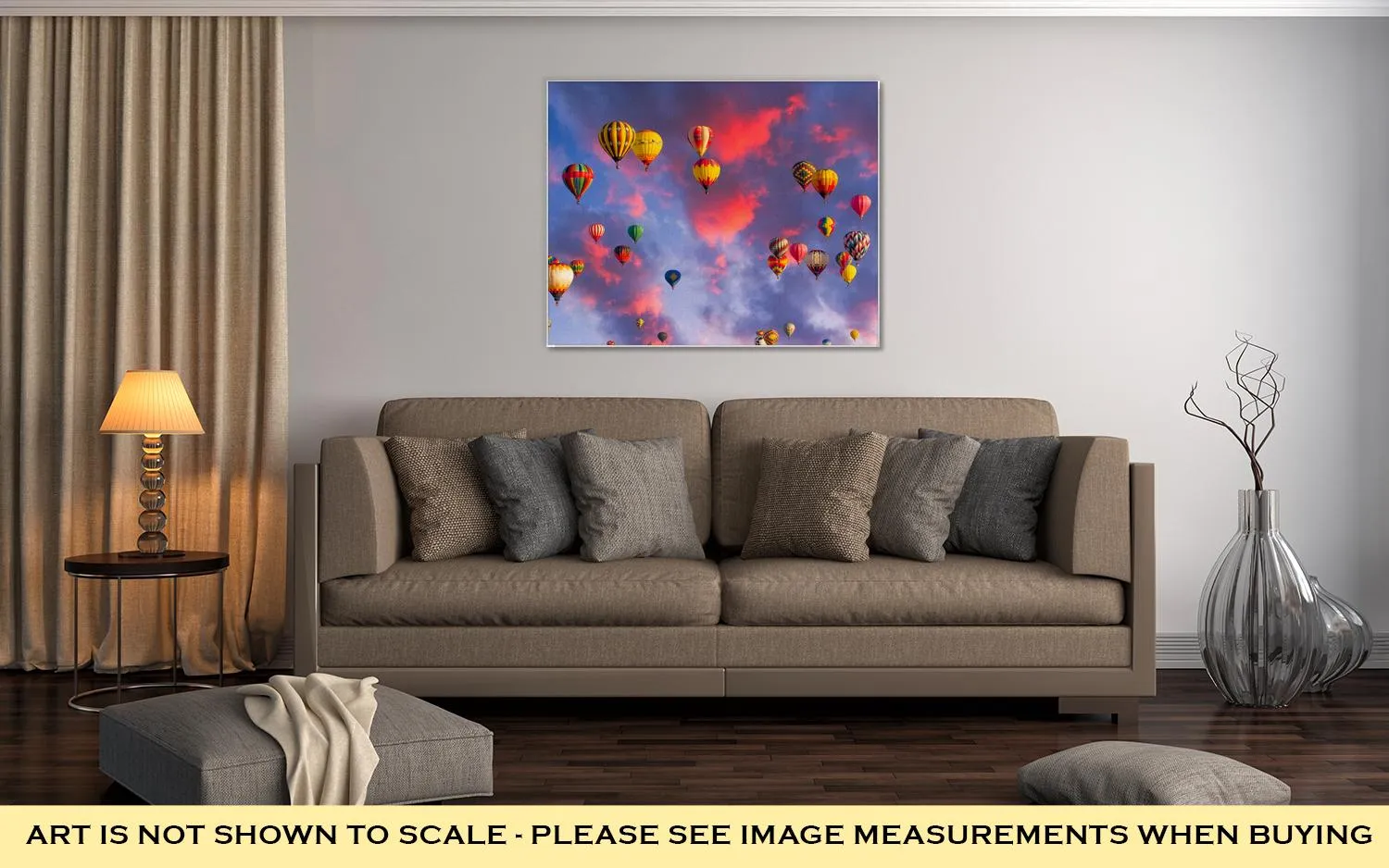 Gallery Wrapped Canvas, Balloons Over Albuquerque