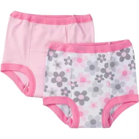 Gerber® 2-Pack Baby Girls Floral Training Pants