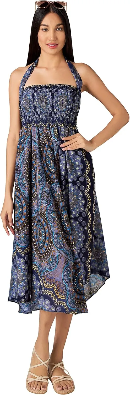 Joob Joob Long Boho Skirts for Women - Bohemian Hippie Maxi Summer Skirt