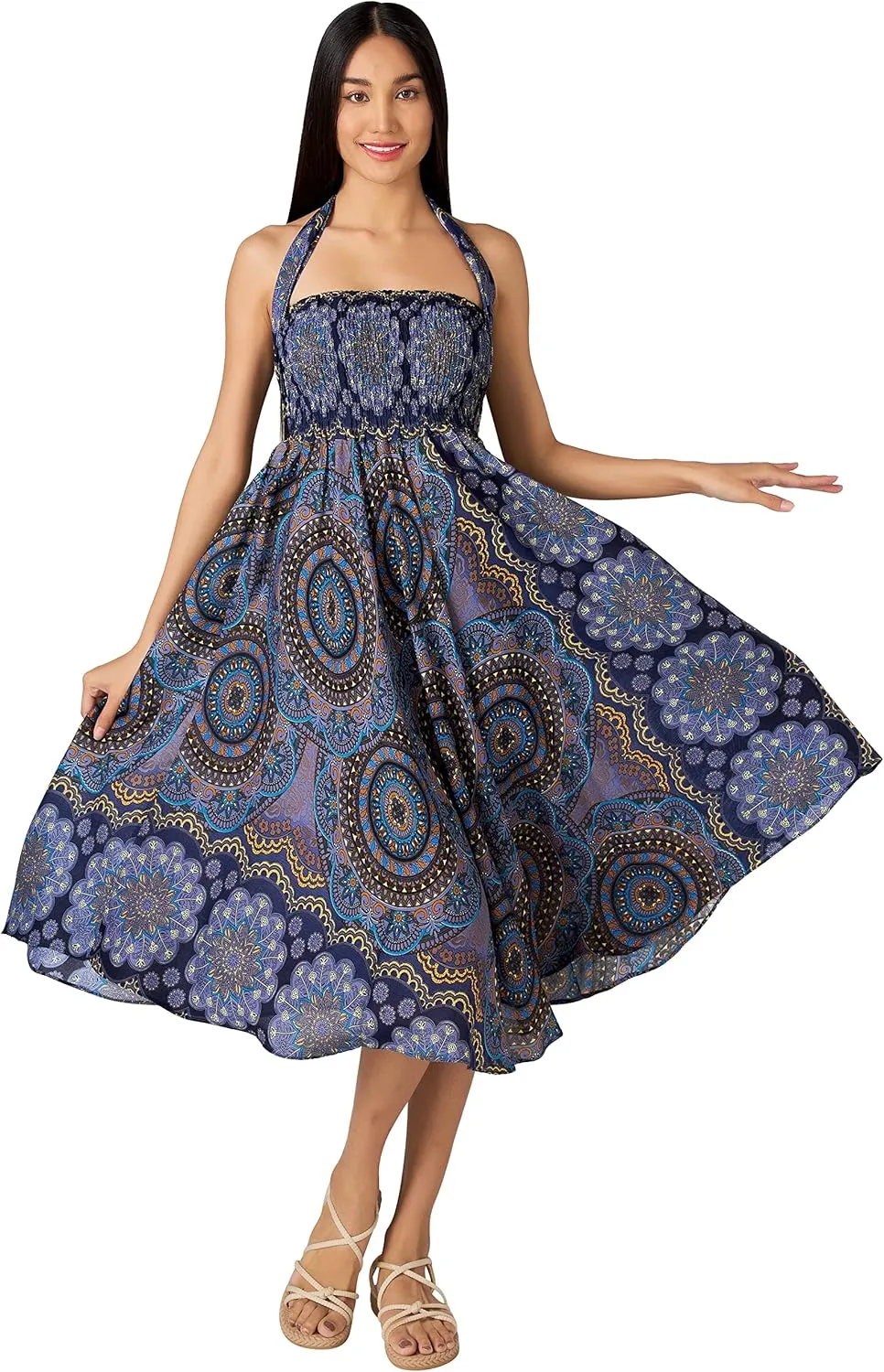 Joob Joob Long Boho Skirts for Women - Bohemian Hippie Maxi Summer Skirt