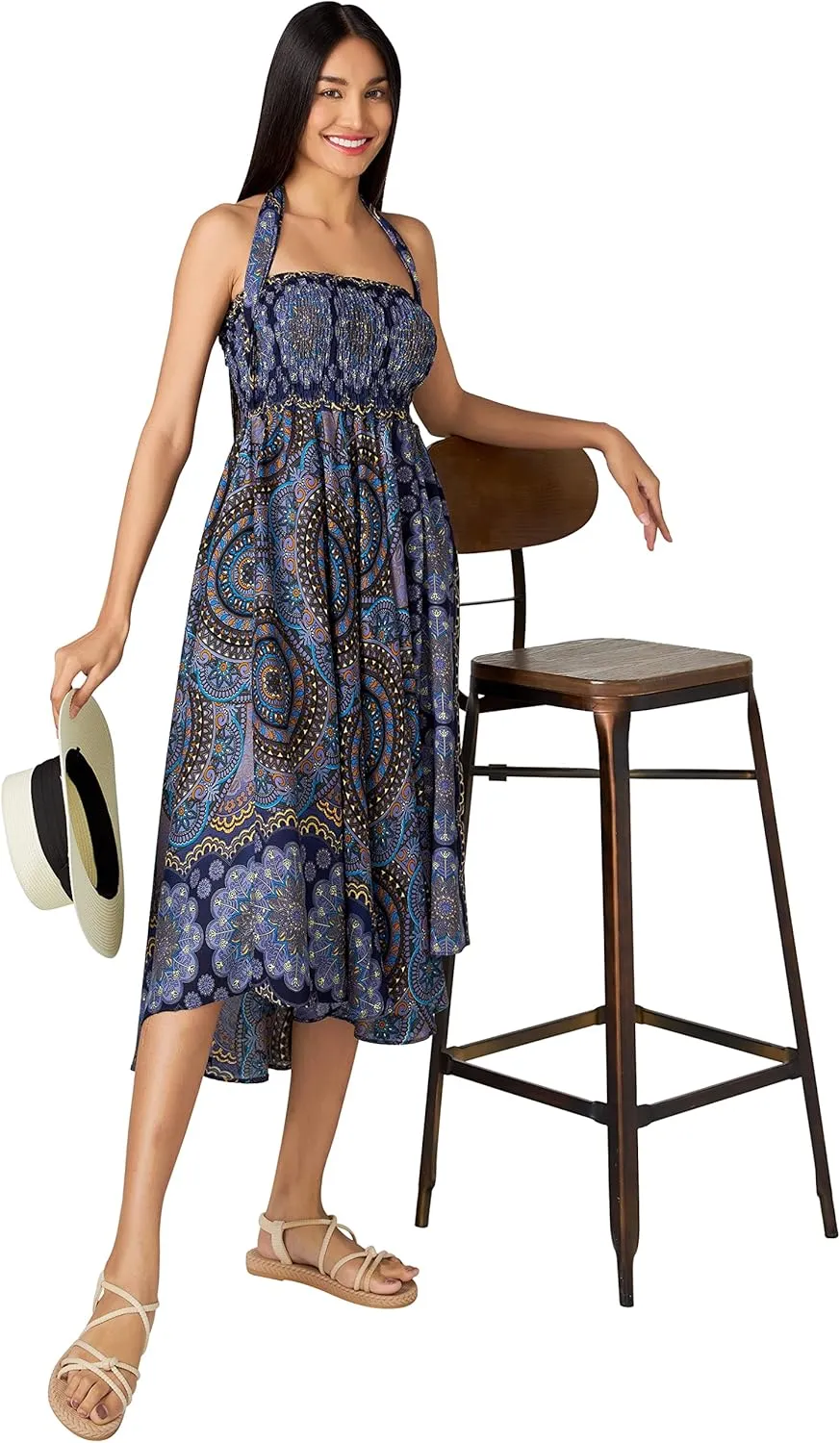 Joob Joob Long Boho Skirts for Women - Bohemian Hippie Maxi Summer Skirt