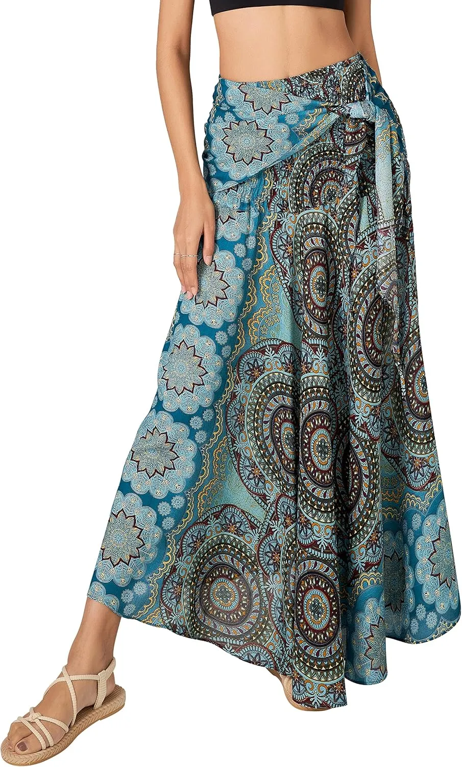 Joob Joob Long Boho Skirts for Women - Bohemian Hippie Maxi Summer Skirt