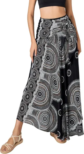 Joob Joob Long Boho Skirts for Women - Bohemian Hippie Maxi Summer Skirt