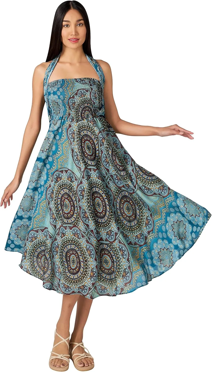Joob Joob Long Boho Skirts for Women - Bohemian Hippie Maxi Summer Skirt