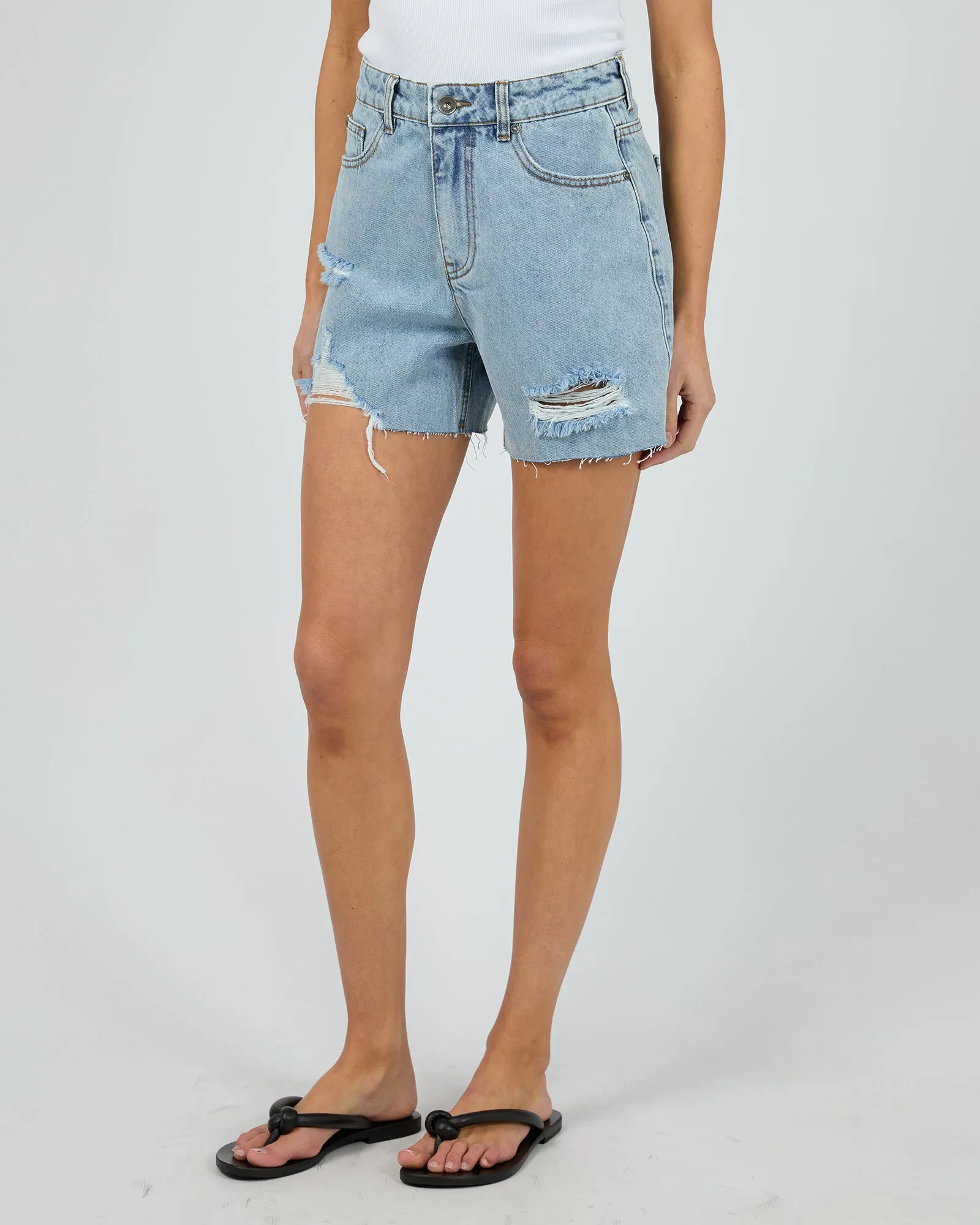 Kyia Short Destroyed Light Blue