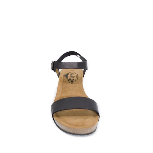 Plakton 363023 Black Wedge Sandals