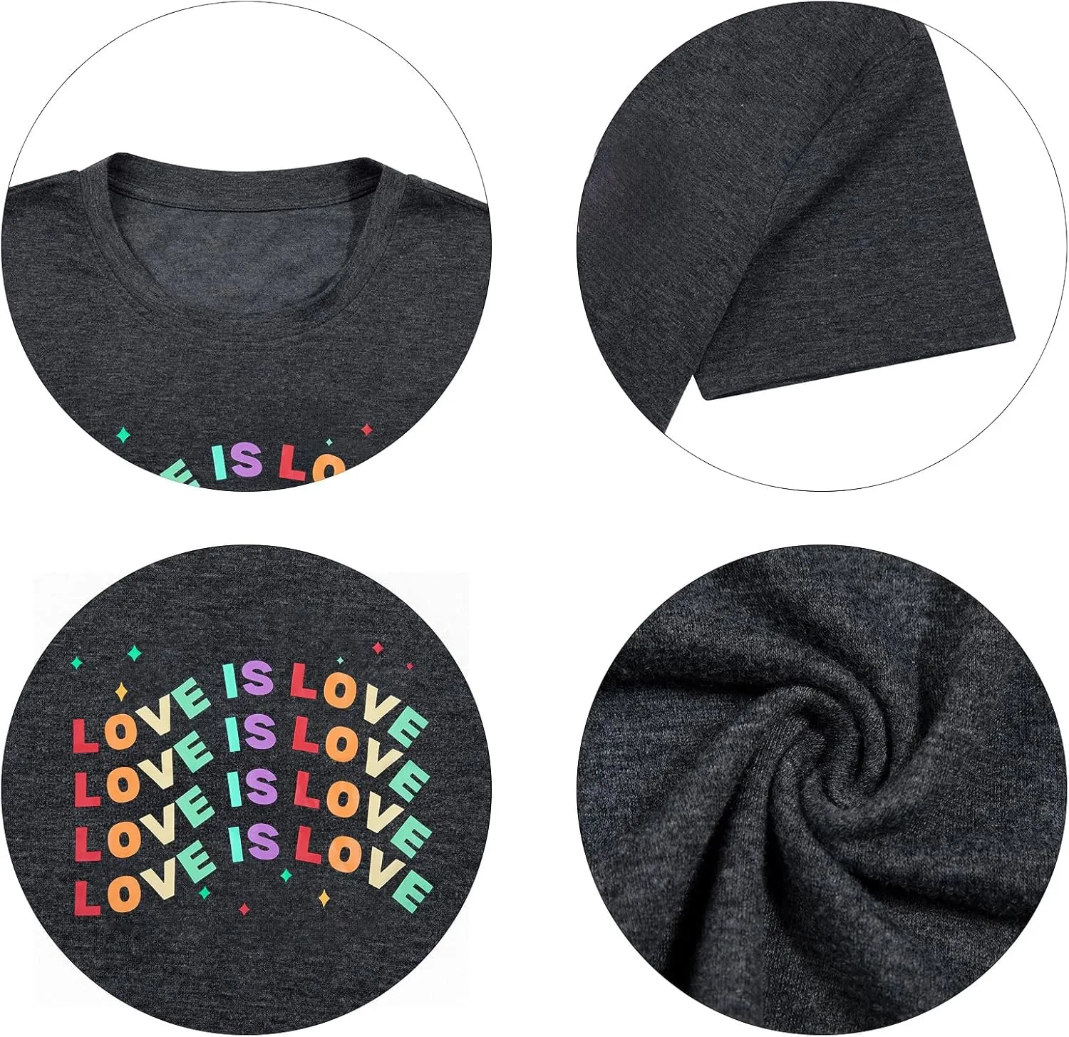 Pride Shirt Women Rainbow LGBT Equality Tshirt Funny Short Sleeve Gay Pride Shirt Top