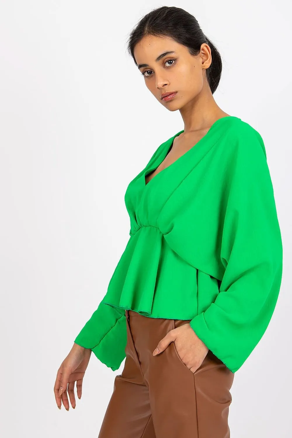 TEEK - V-Neck Floppy Blouse
