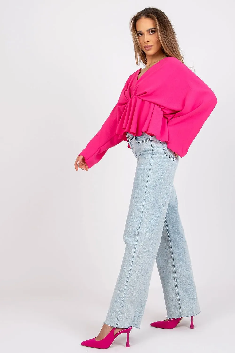 TEEK - V-Neck Floppy Blouse