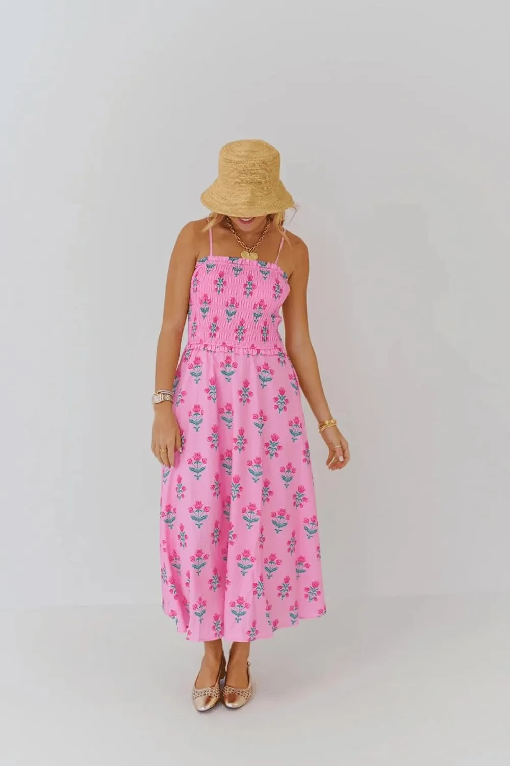 Women Y2k Boho Maxi Dress Tie Shoulder Backless Strappy Tiered Flowy Dress 2024 Summer Floral Beach Sundress
